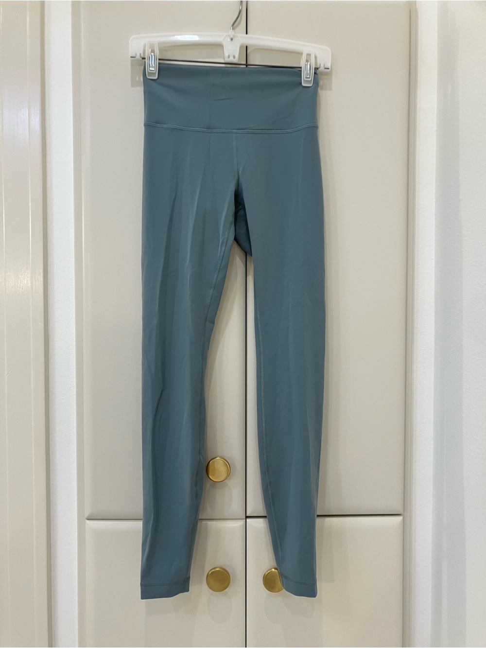 Lululemon High-Waist Seamless Leggings in Muted Teal